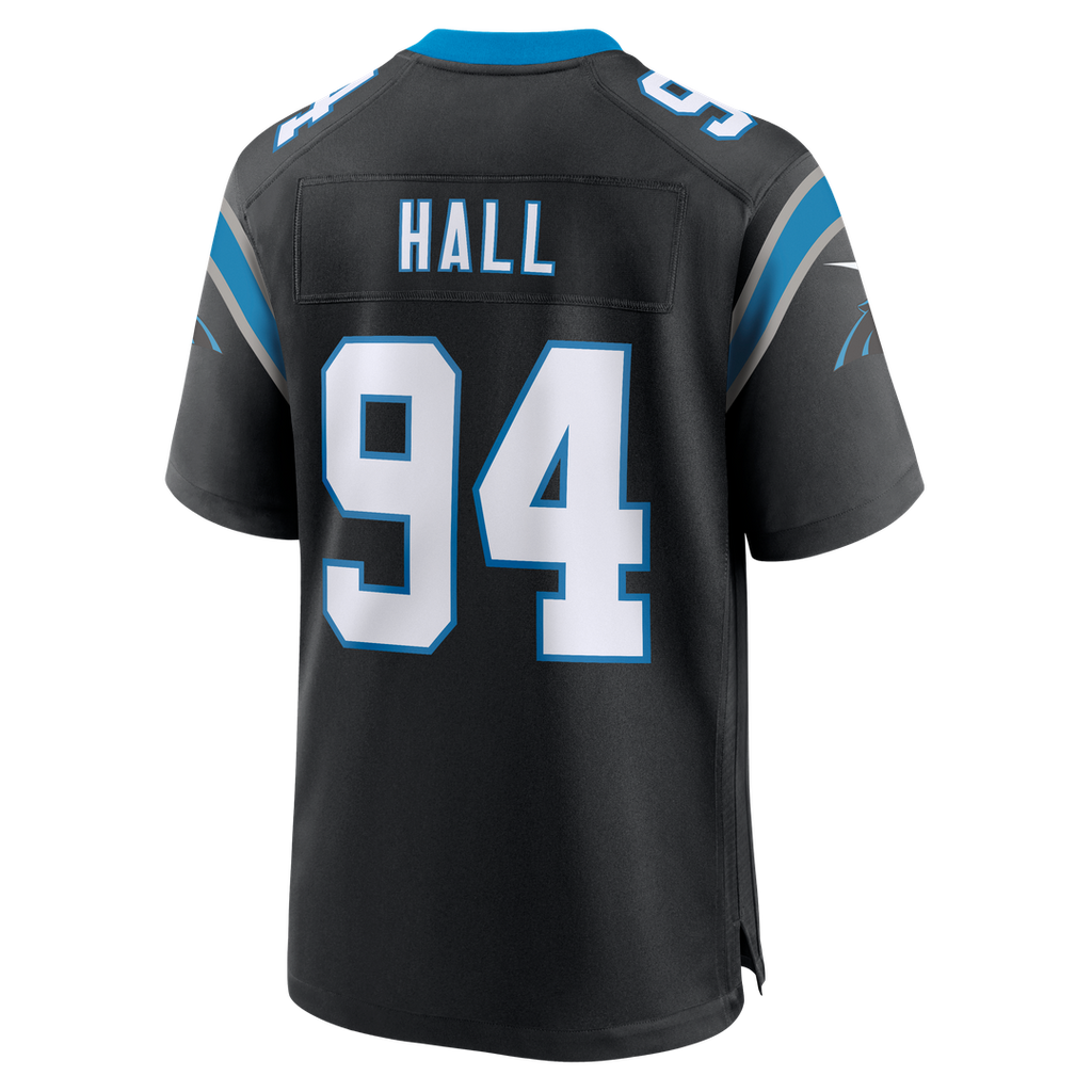 Aaron Hall Carolina Panthers Team Game Jersey - Black