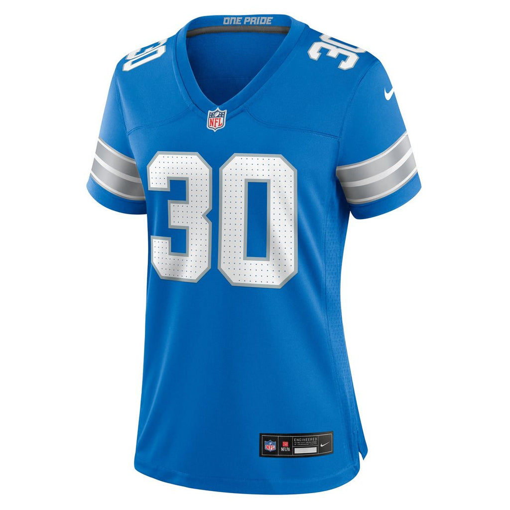 Khalil Dorsey Detroit Lions Women's Team Game Jersey - Blue