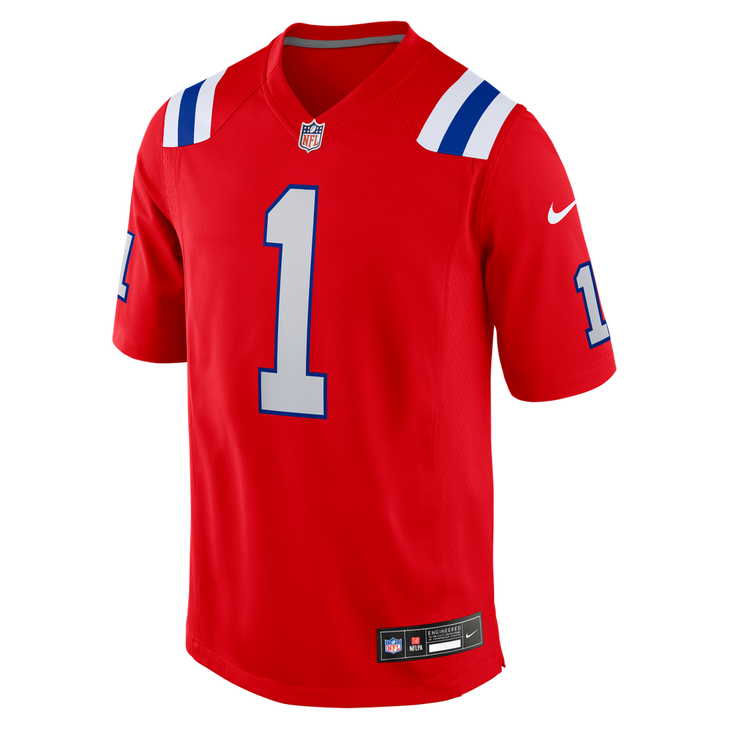 A.J. Brown New England Patriots Team Game Jersey - Navy