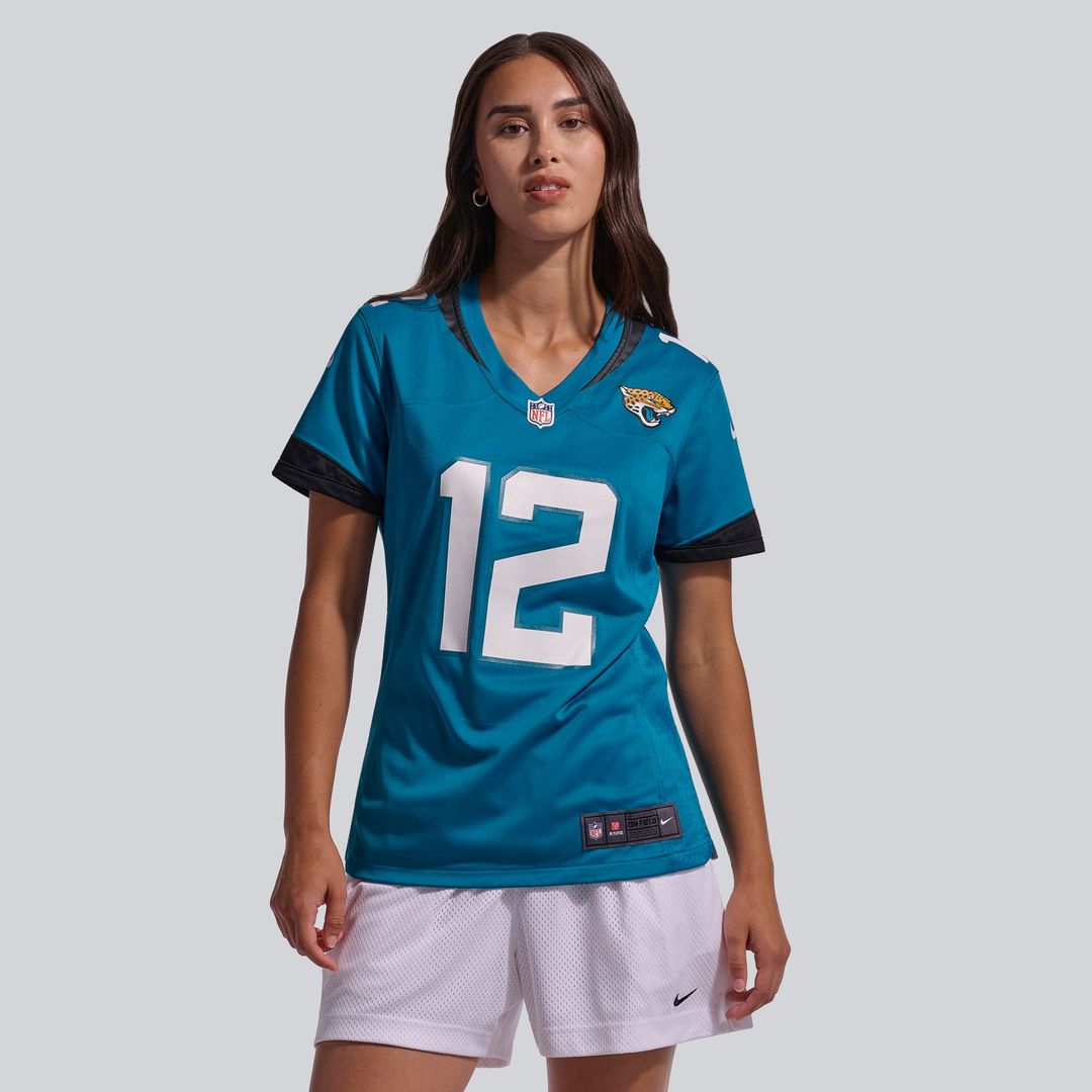 Travis Hunter Jacksonville Jaguars Women's Team Game Jersey - Teal