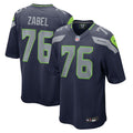 Grey Zabel Seattle Seahawks Team Game Jersey - College Navy