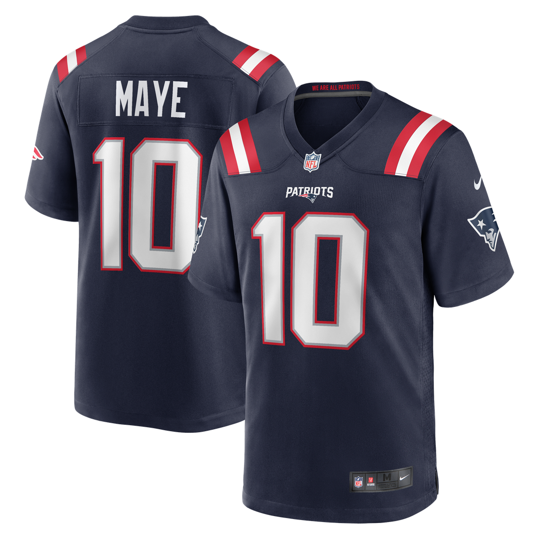 Drake Maye New England Patriots Player Game Jersey - White