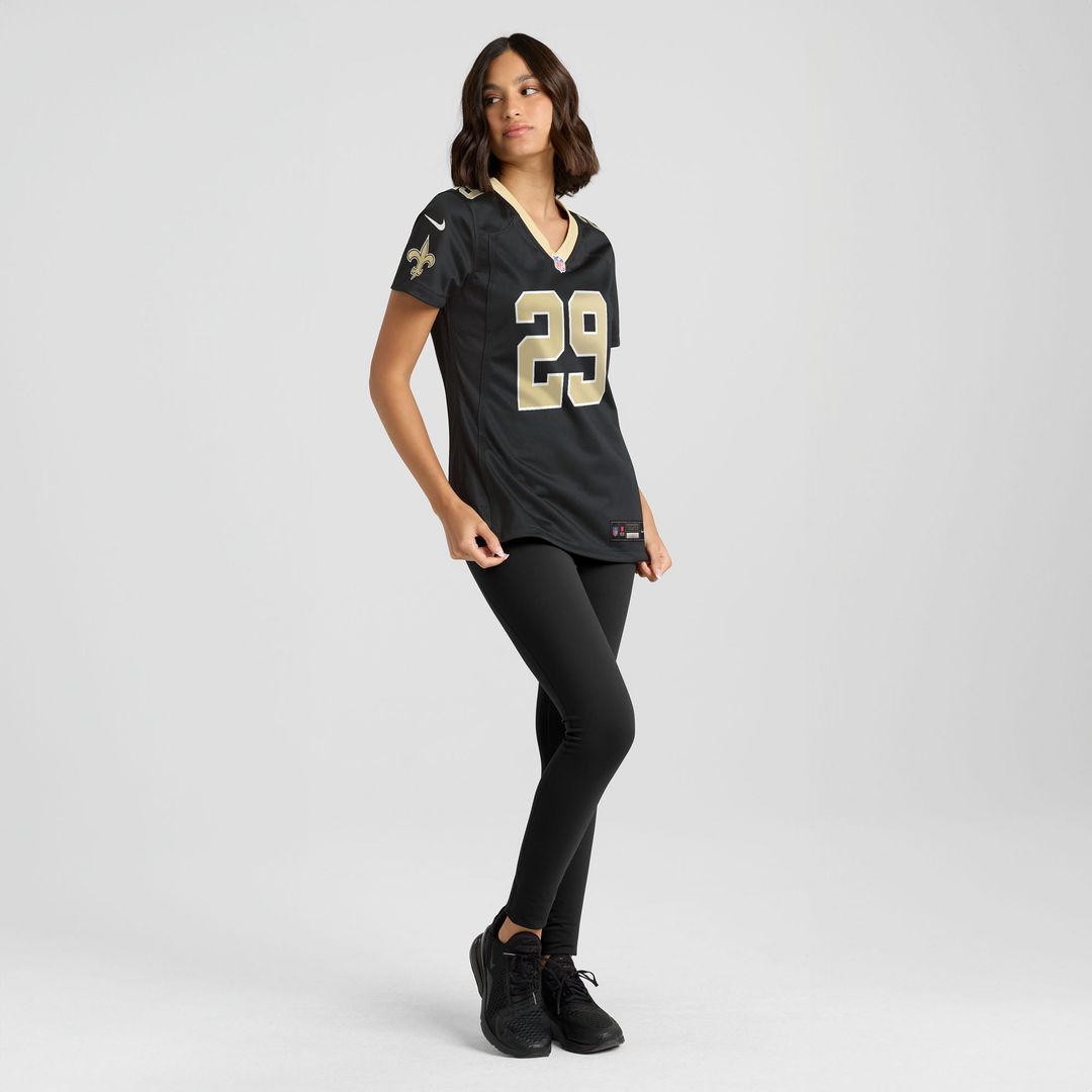 Quincy Riley New Orleans Saints Women's Team Game Jersey - Black