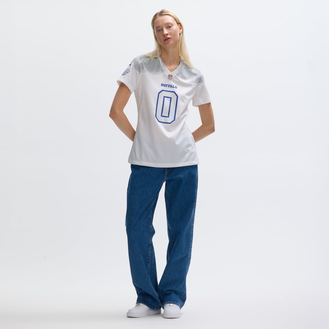 Keon Coleman Buffalo Bills Women's Rivalries Collection Game Jersey - White