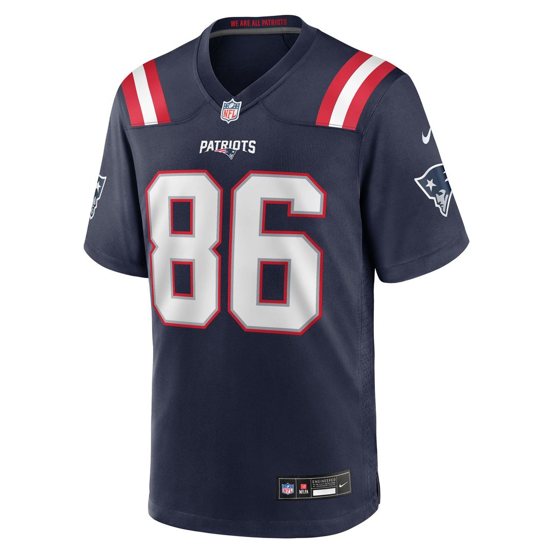 Efton Chism III New England Patriots Team Game Jersey - Navy