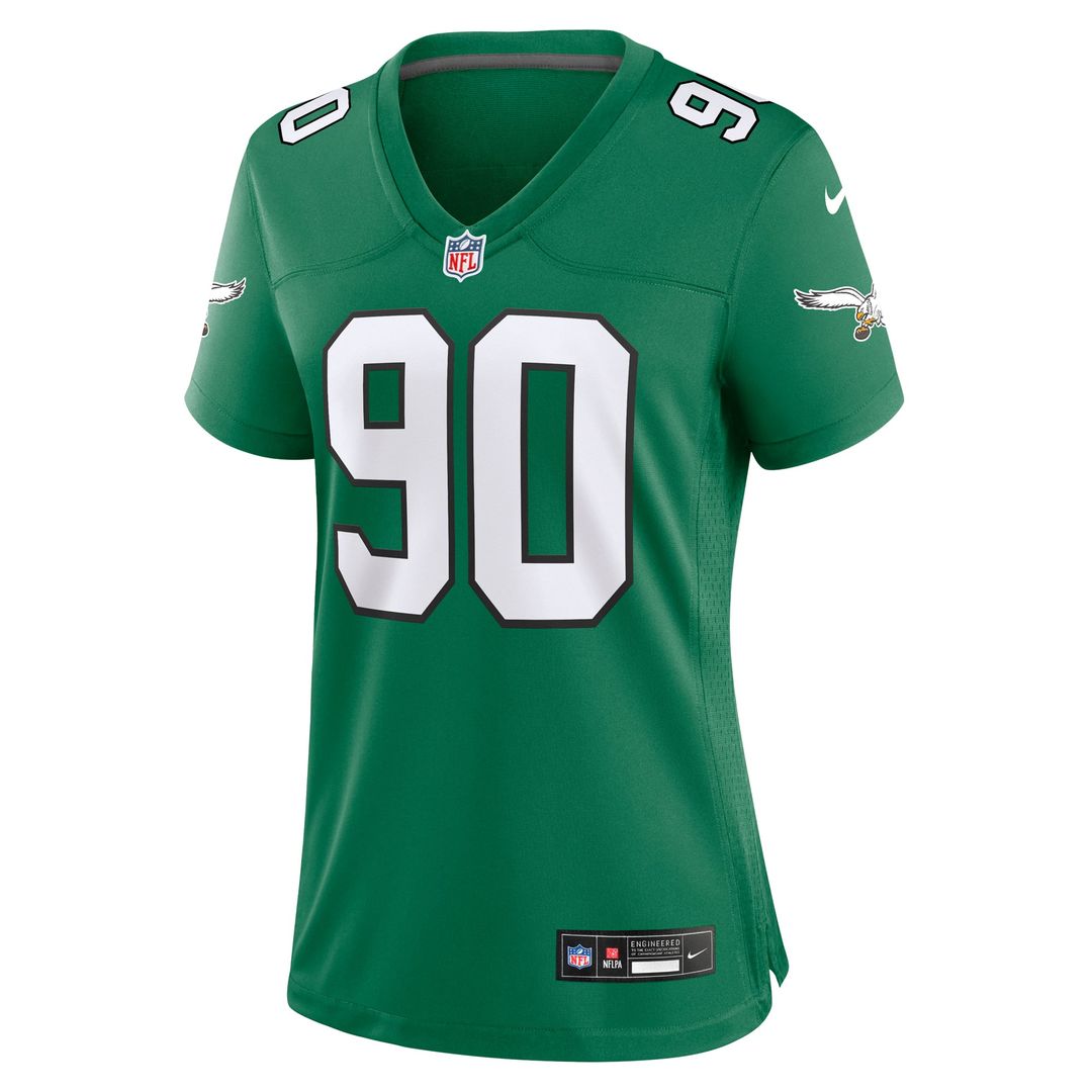 Mike Golic Philadelphia Eagles Women's Alternate Game Jersey - Kelly Green