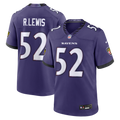 Ray Lewis Baltimore Ravens Team Retired Player Game Jersey - Purple