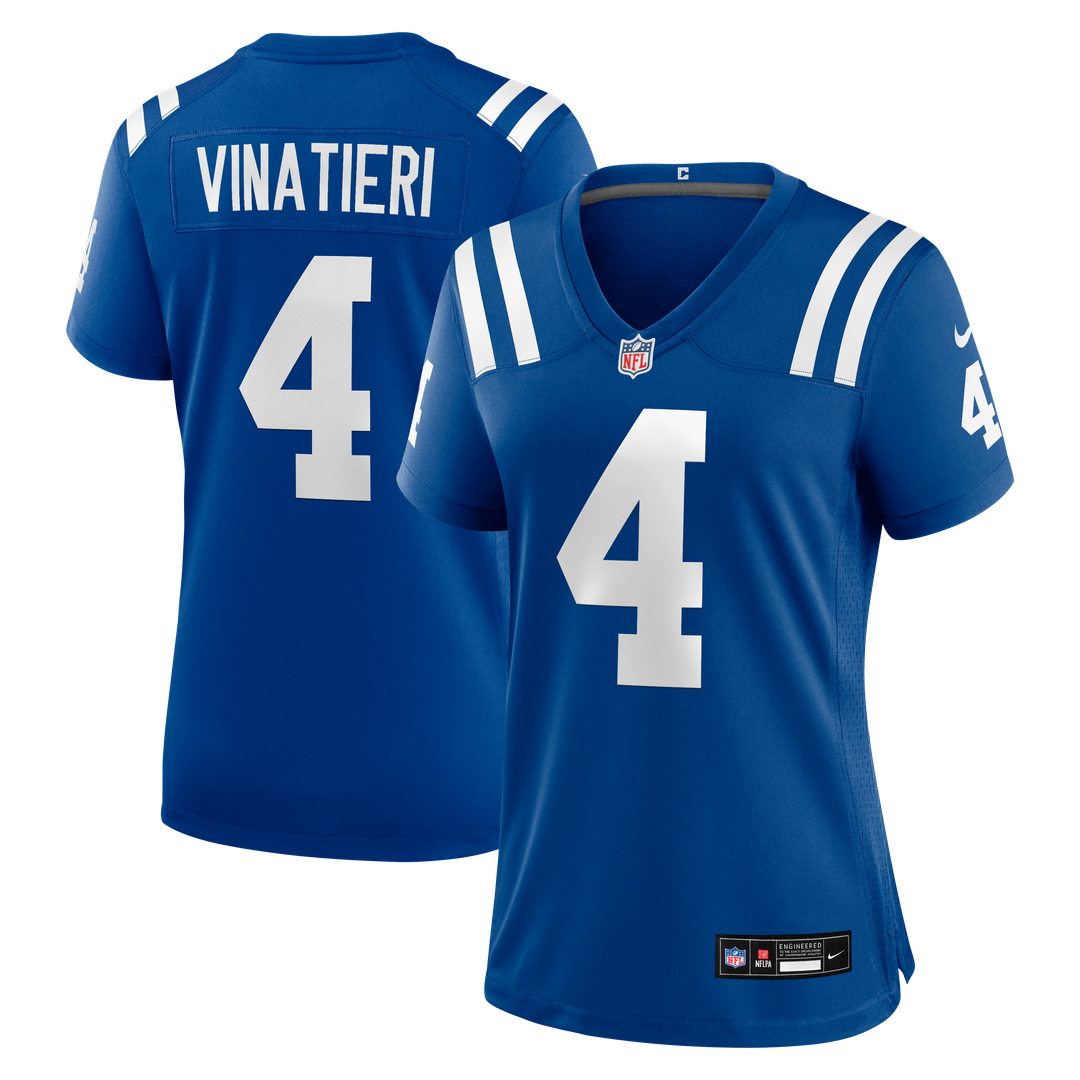 Adam Vinatieri Indianapolis Colts Women's Team Retired Game Jersey - Royal