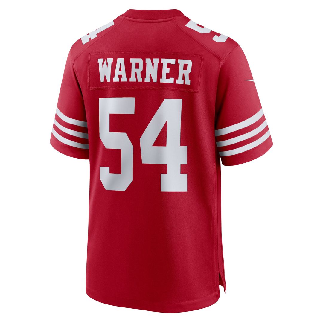Fred Warner San Francisco 49ers Team Game Player Jersey - Scarlet