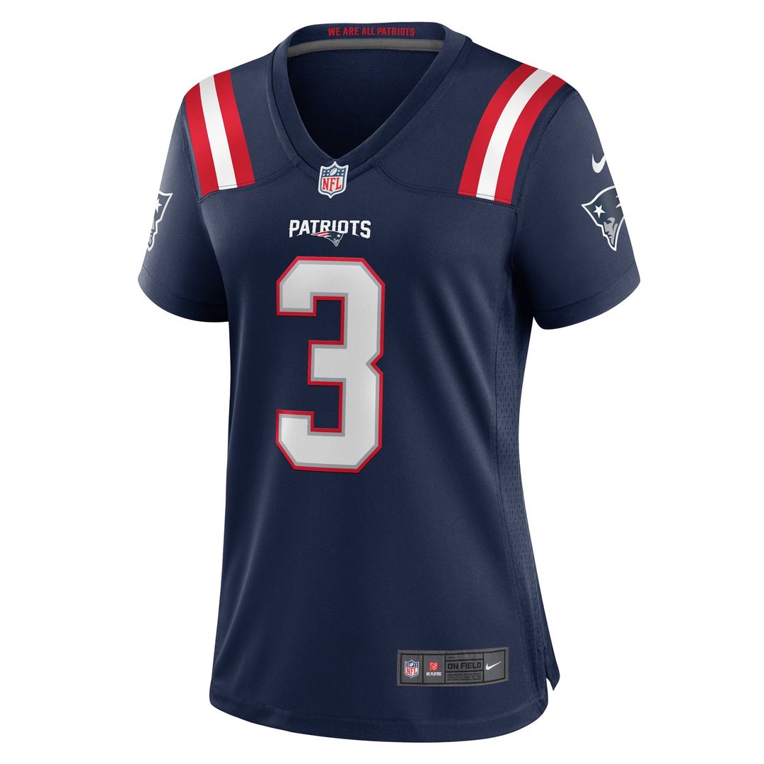 Demario Douglas New England Patriots Women's Game Jersey - Navy