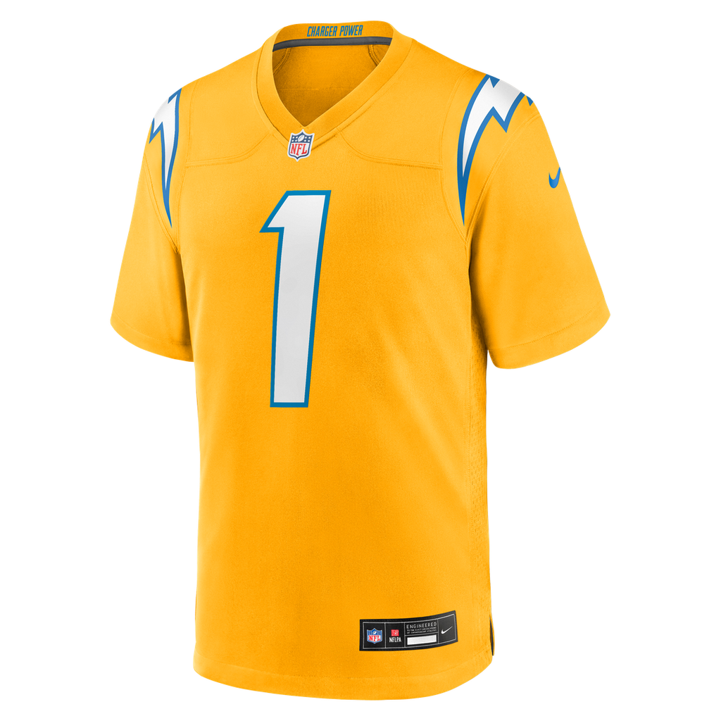 Quentin Johnston Los Angeles Chargers Game Player Jersey - Powder Blue