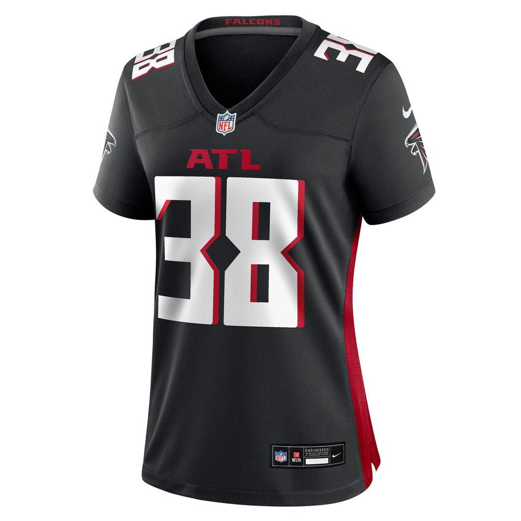 Nathan Carter Atlanta Falcons Women's Team Game Jersey - Black