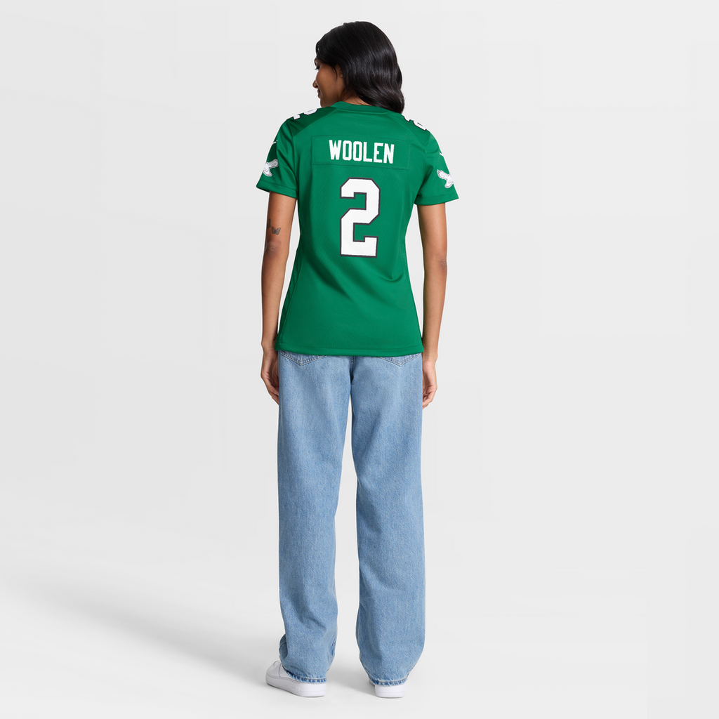 Tariq Woolen Philadelphia Eagles Women's Alternate Game Jersey - Kelly Green