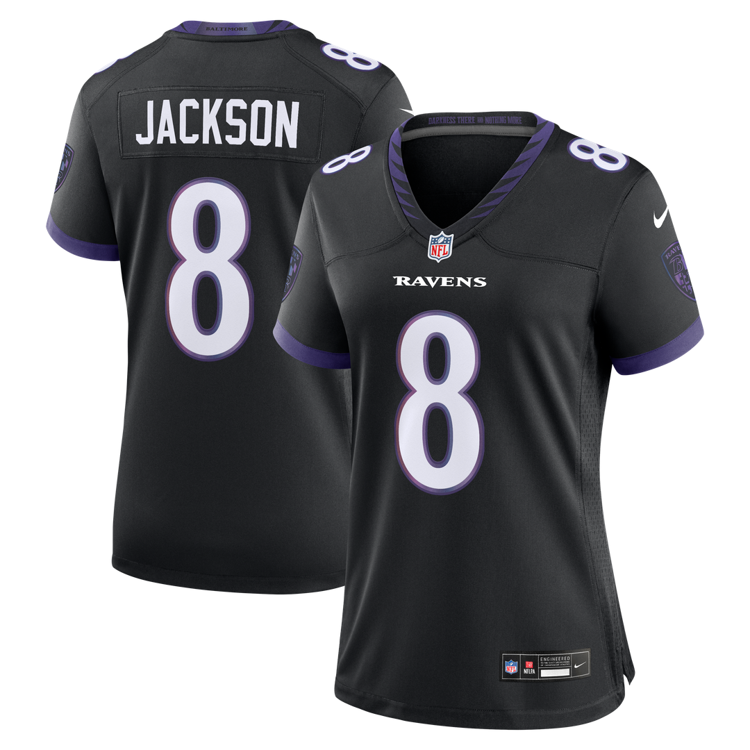 Lamar Jackson Baltimore Ravens Women's Alternate Game Jersey - Purple