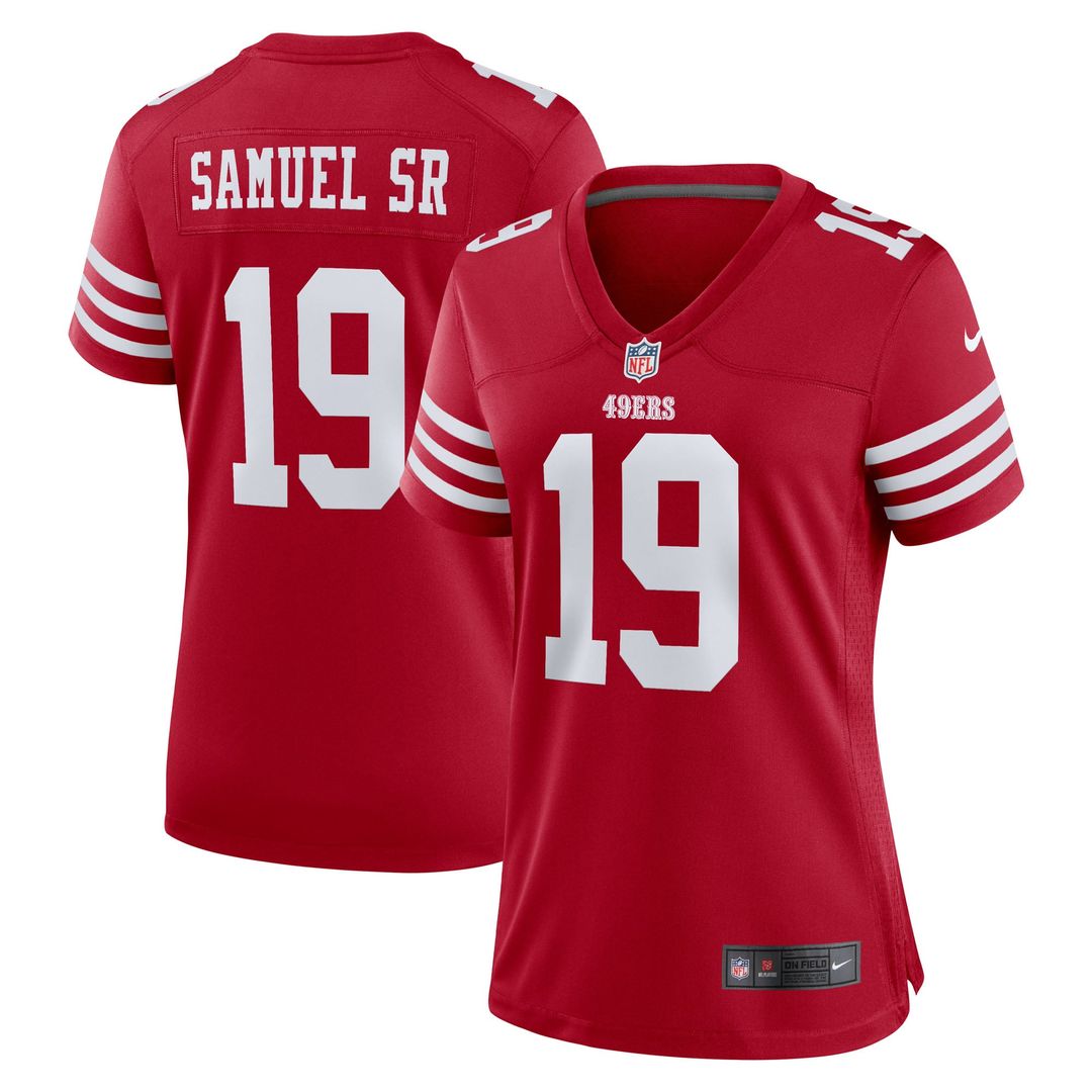 Deebo Samuel Sr San Francisco 49ers Women's Team Game Jersey - Scarlet