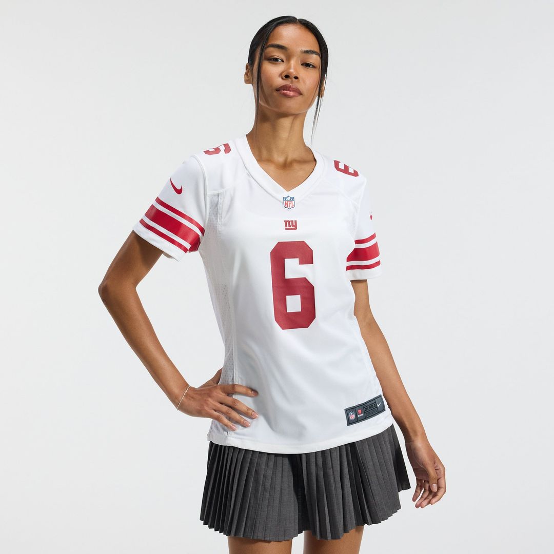 Jaxson Dart New York Giants Women's Game Jersey - White