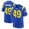 Joe Cardona Los Angeles Rams Team Game Jersey - Royal