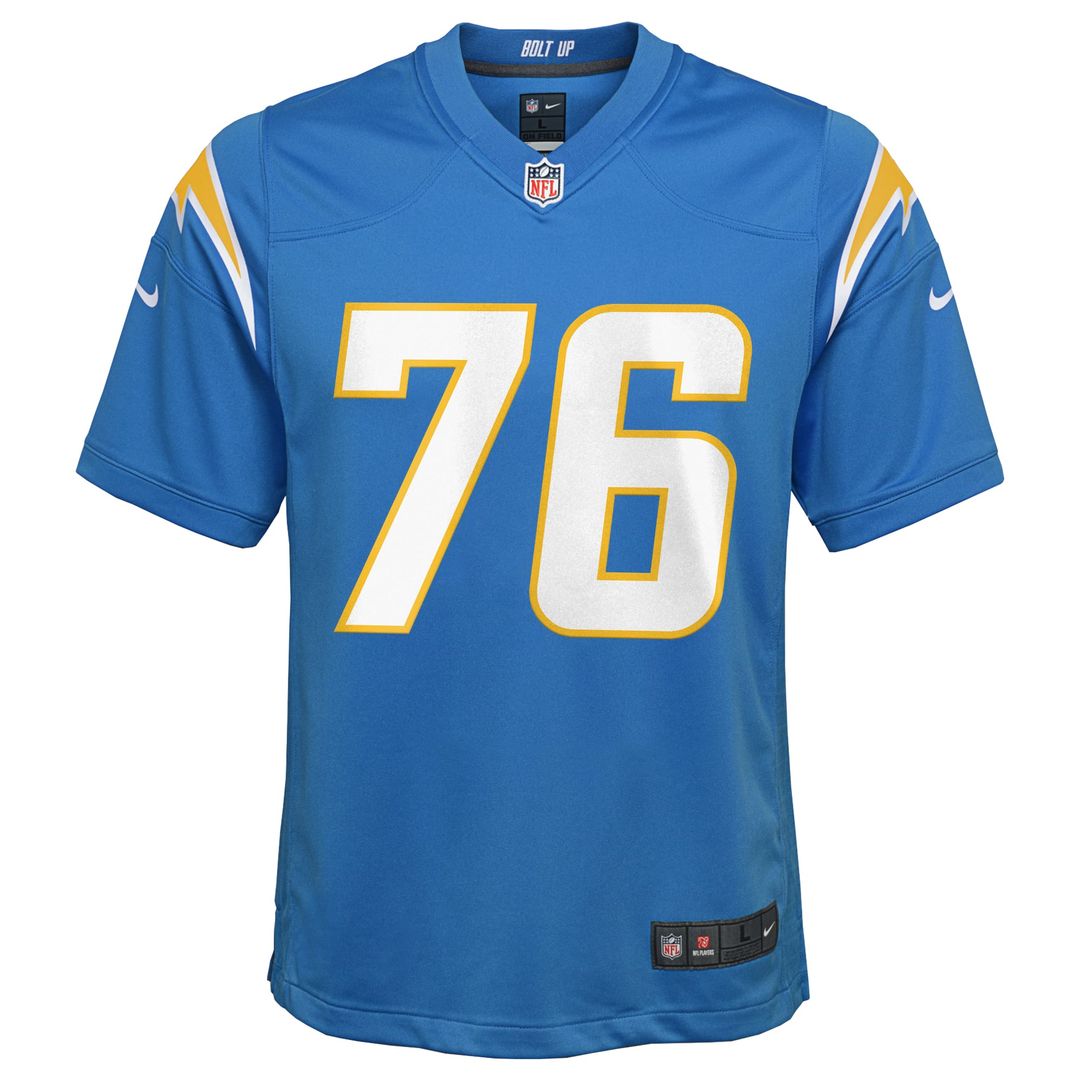 Joe Alt Los Angeles Chargers Youth Game Jersey - Powder Blue