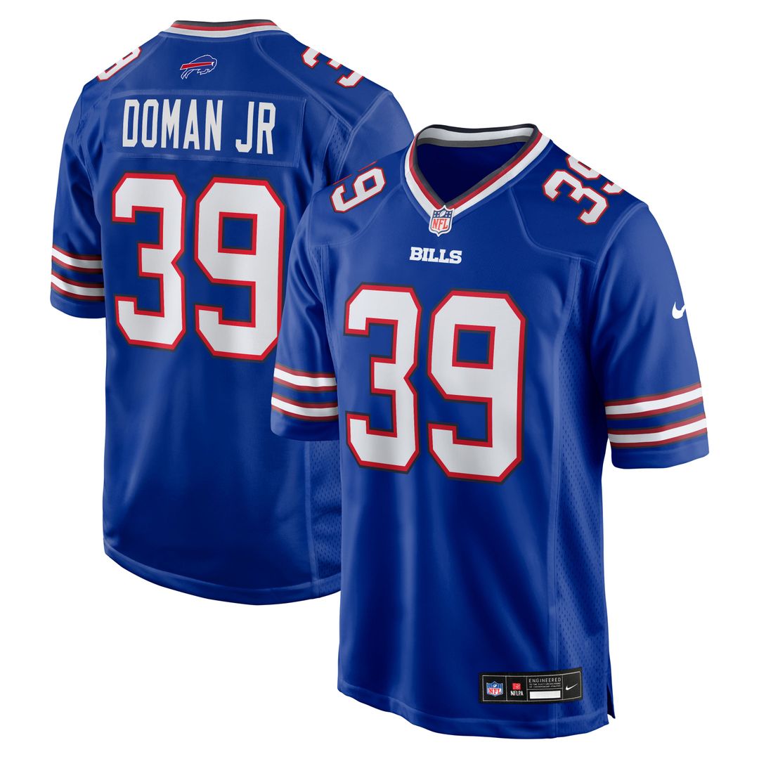 Tommy Doman Jr Buffalo Bills Team Game Jersey - Royal